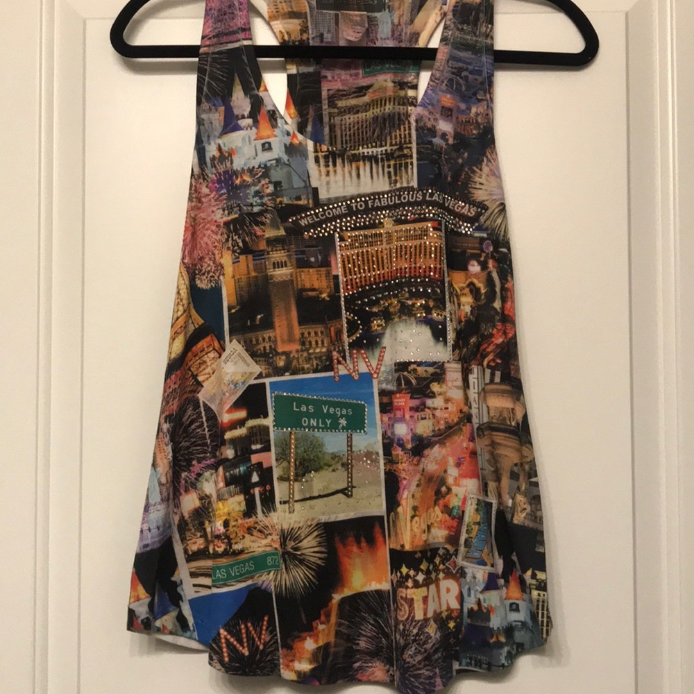 Las Vegas bedazzled tank.